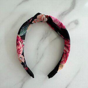 Express Black & Pink Floral Headband
